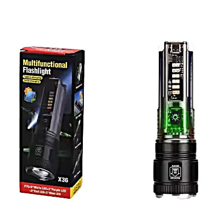كشاف X36 متعدد الوظائف – إضاءة قوية وتقنيات شحن متقدمة