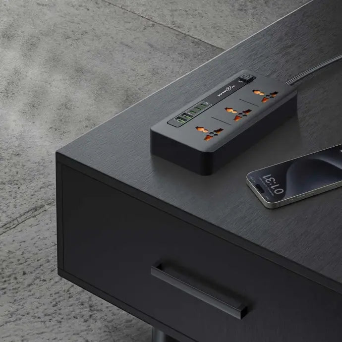 بلك الطاقة متعددة المنافذ Porodo Blue – قوة وأمان في مكان واحد