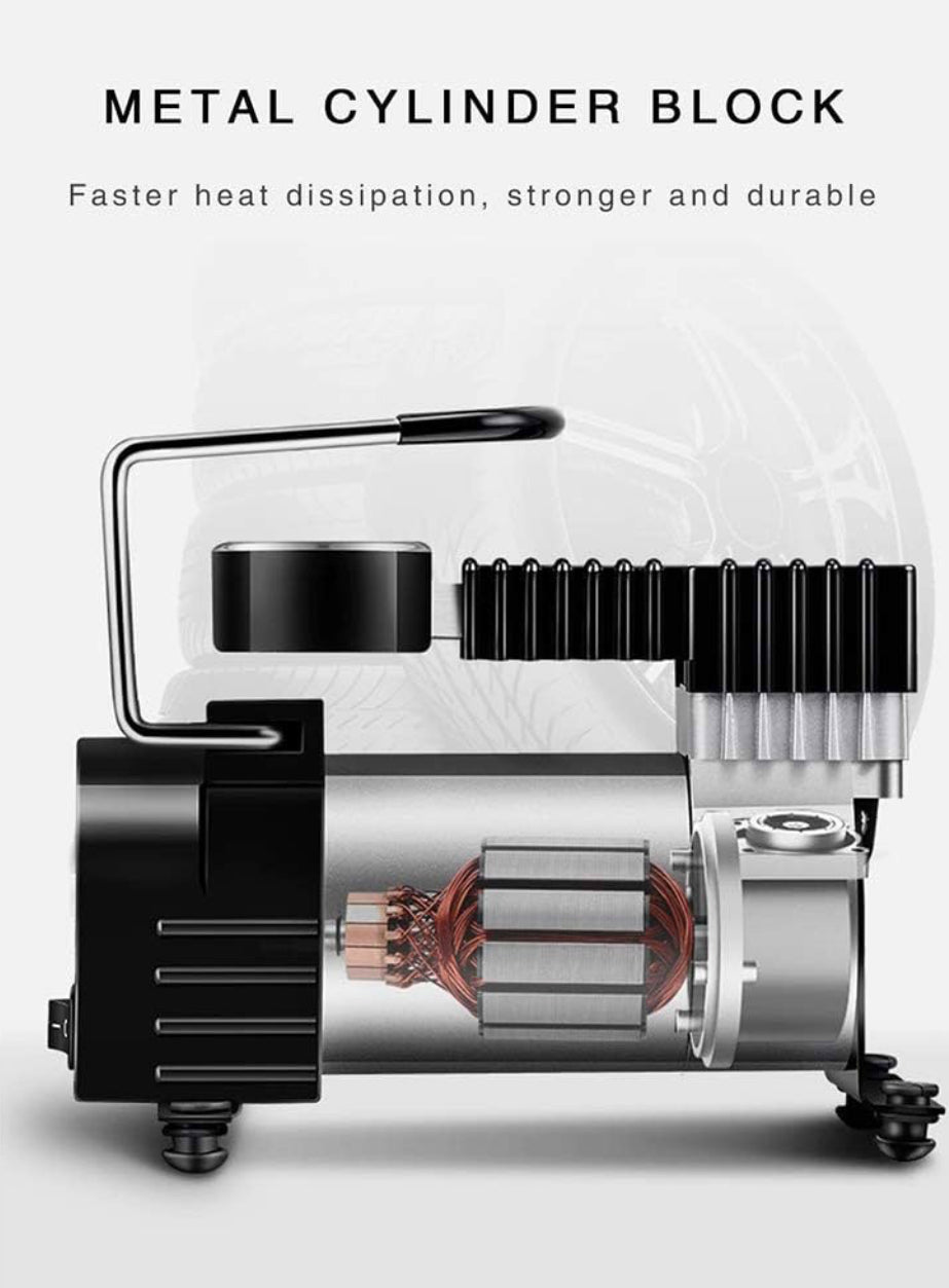منفاخ الهواء القوي للسيارات بقوة ضغط عالية لنفخ الإطارات بسرعة وكفاءة